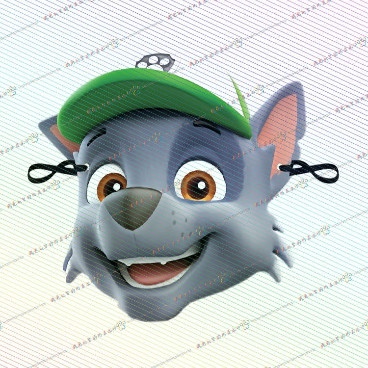 Paws Mask Ryder Furry Tiệc Ngày Trẻ Em Lễ Kỷ Niệm Đạo Cụ Ngộ nghĩnh Giấy Tricky Giải Trí#6415
