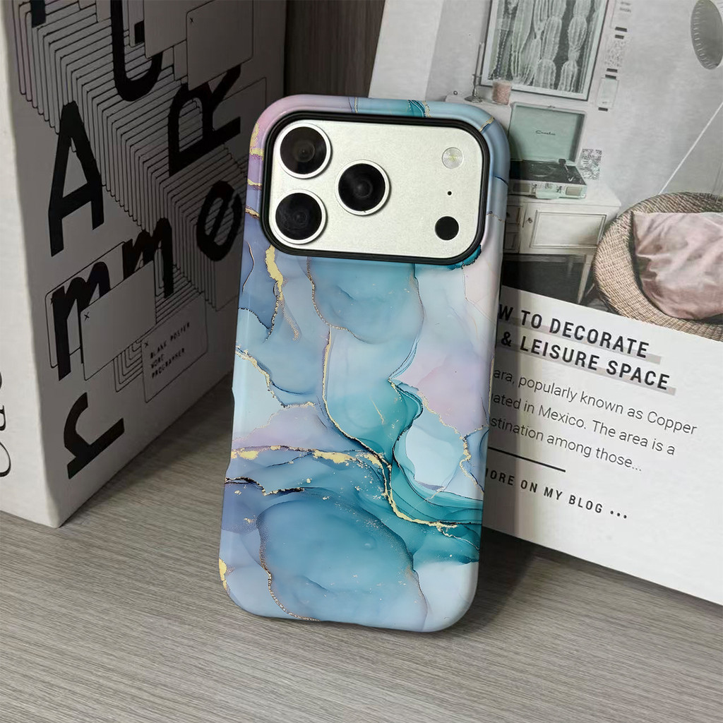 Ốp lưng mờ nối trên và dưới cổ điển 2 trong 1 cho iPhone17 Pro Max iPhone16 Pro Max iPhone15 Pro Max