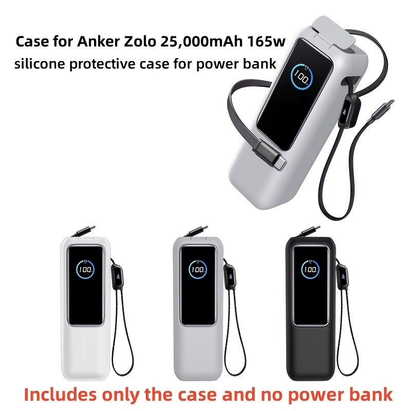 Dành cho máy tính xách tay di động Anker 25000mAh Power Bank Travel Case, Vỏ mềm chống bụi chống sốc