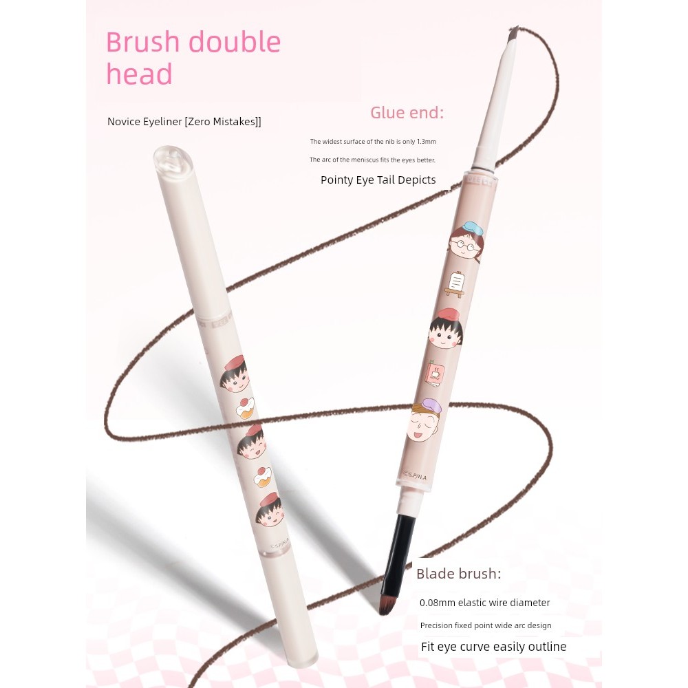 chì kẻ mắt eyeliner Mô hình chungBút Gel kẻ mắt hai đầu Veecci Veecci Veecci Đồng thương hiệu Cherry