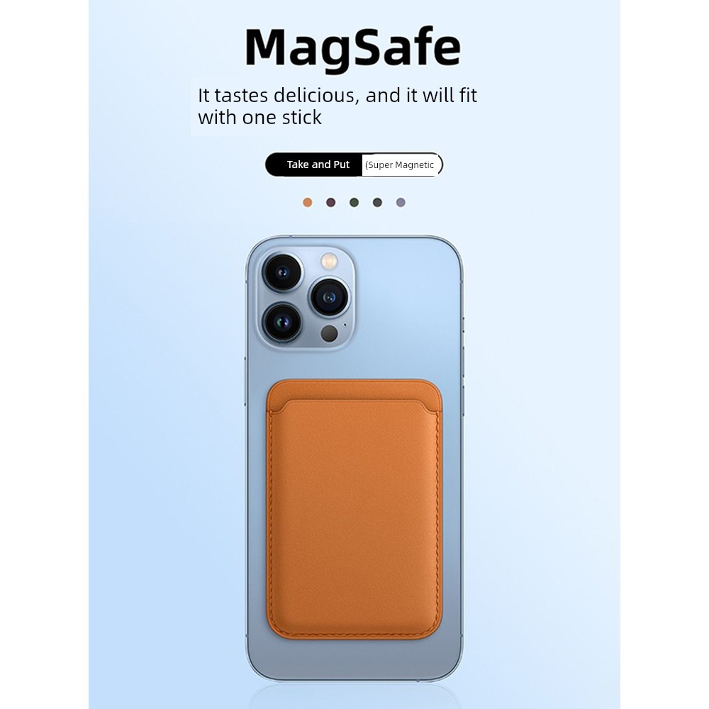 magsafe wallet ví magsafe Thẻ kiểm soát truy cập da điện thoại di động từ tính MagSafe Apple