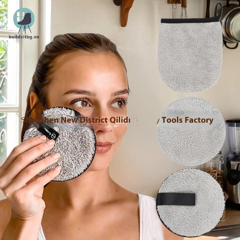 Bg Trang Điểm Tẩy Trang Găng Tay Làm Sạch Có Thể Tái Sử Dụng Sợi Nhỏ Mềm Khăn Chăm Sóc Mặt Làm Đẹp V