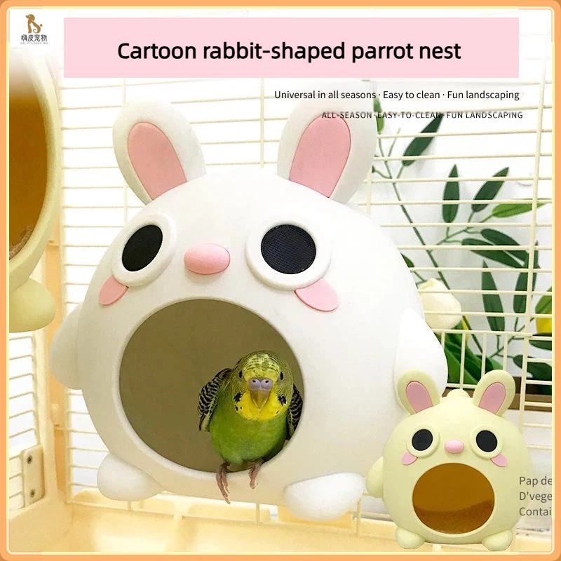 Bird Nest / Cartoon Rabbit và Rabbit Bird Nest / Four Seasons Universal Bird Warmth Shelter / Parrot
