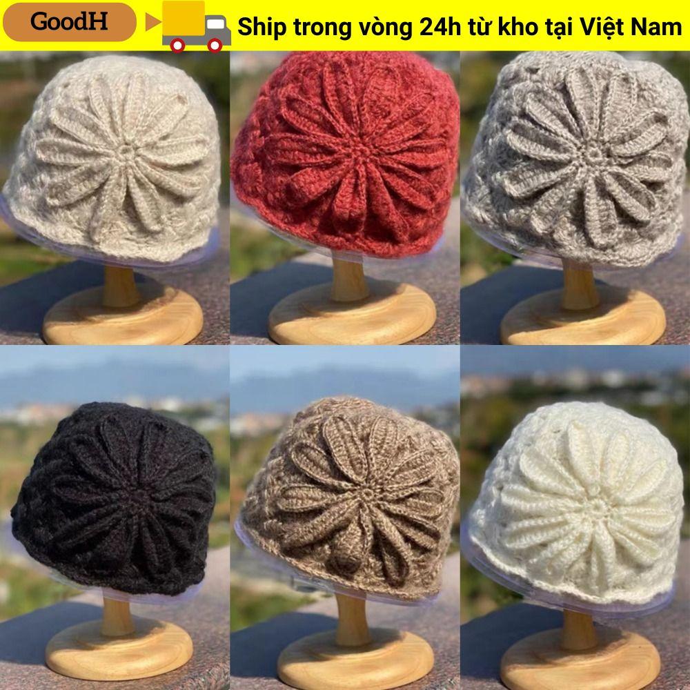 Mũ Lưỡi Trai và Mũ Len Classic Hoa Ren - Len Dệt Kim, Thoáng Khí