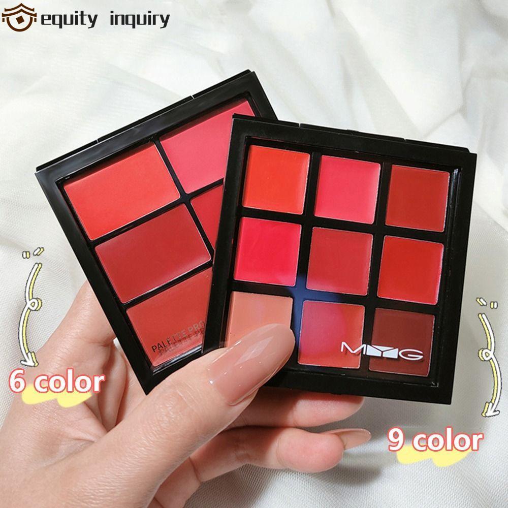 equity inquiry EQUITY INQUIRY Matte Lip Gloss Palette, Kem dưỡng ẩm chống dính 6 / 9 Color Lipstick 