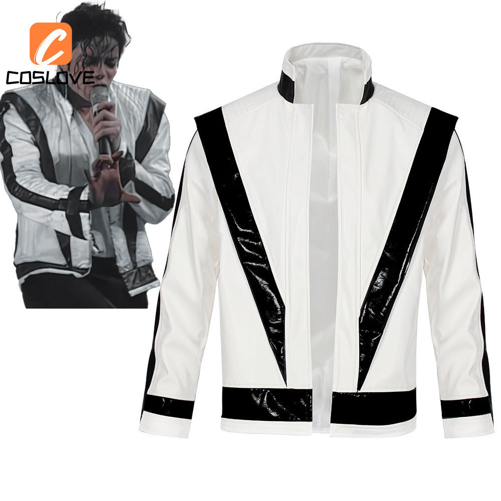 Áo khoác cosplay cổ điển Michael Jackson kiểu kinh dị, tay dài, phù hợp cho biểu diễn hàng ngày và t