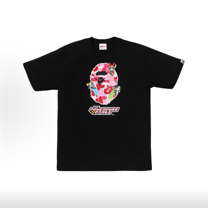 Áo thun cotton nam nữ thiết kế hình The Powerpuff Girls, tay ngắn đơn giản