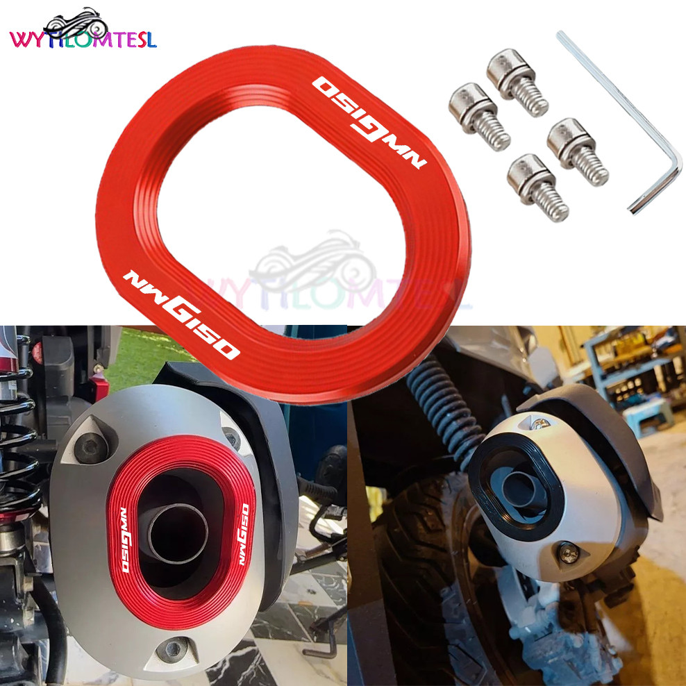 Phù Hợp Cho Xe Honda NWG150 Nwg 150 2025 Xe Máy CNC Ống Xả Nắp Ống Xả Hợp Kim Nhôm Vỏ Trang Trí