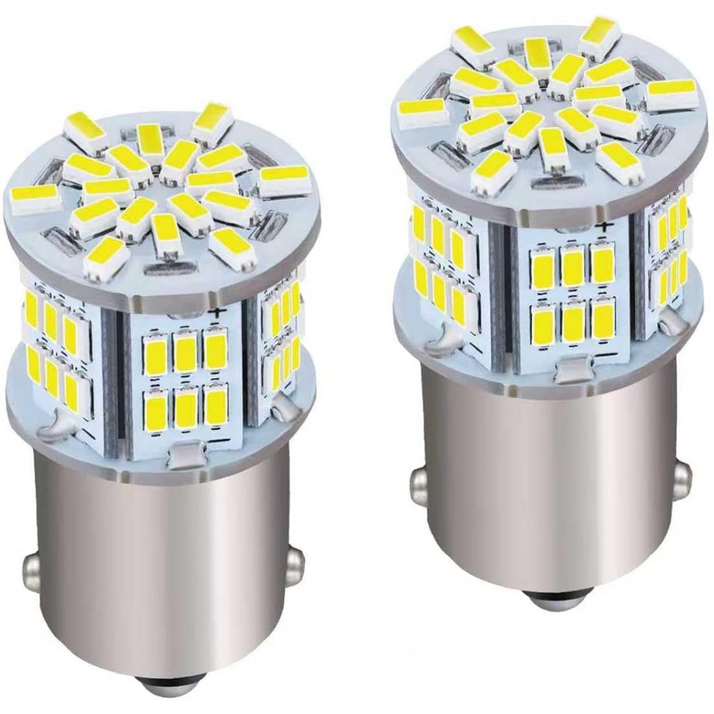 1156 Bóng Đèn LED Trắng 1156 Bóng Đèn Phanh Bóng Đèn Led Ngược Tín Hiệu Đỗ Xe Đuôi Bóng Đèn 12V-24V 