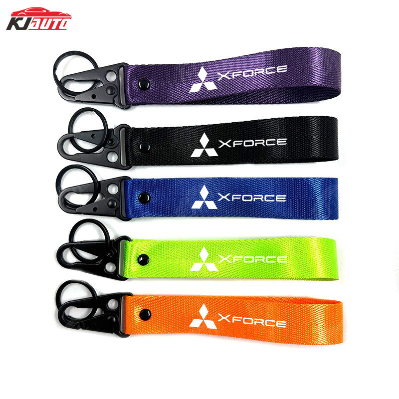 Móc khóa dệt xe Mitsubishi Xforce Hợp thời trang Mỏ đại bàng Móc khóa Phụ kiện xe hơi