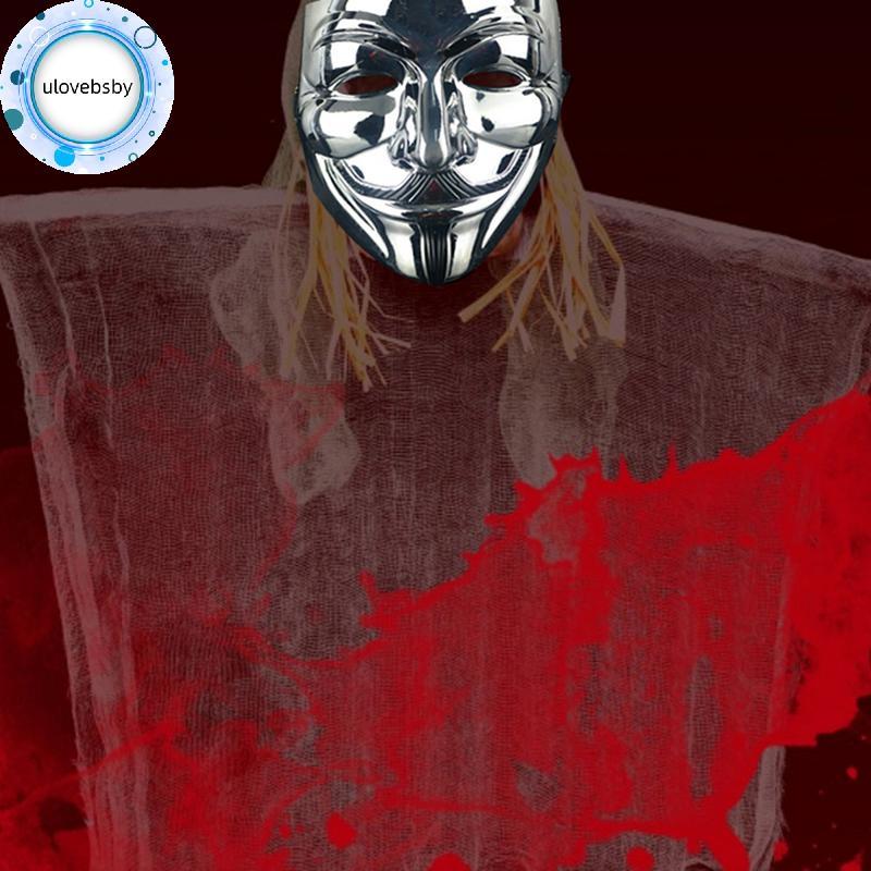 Ulovebsby Anonymous Vendetta Guy Fawkes Hacker Khẩu trang Người lớn Halloween Fancy Party VN