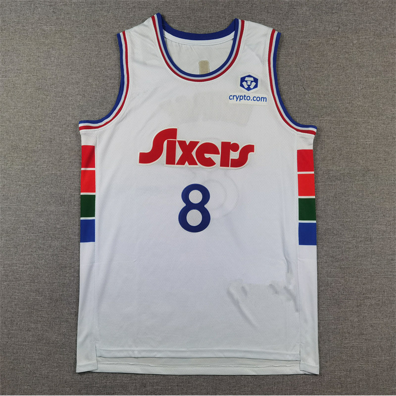 Áo bóng rổ George's Philadelphia 76ers, logo thêu số 76