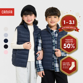  Áo khoác gile chần bông unisex trẻ em CANIFA siêu nhẹ siêu ấm 3OT25W002 