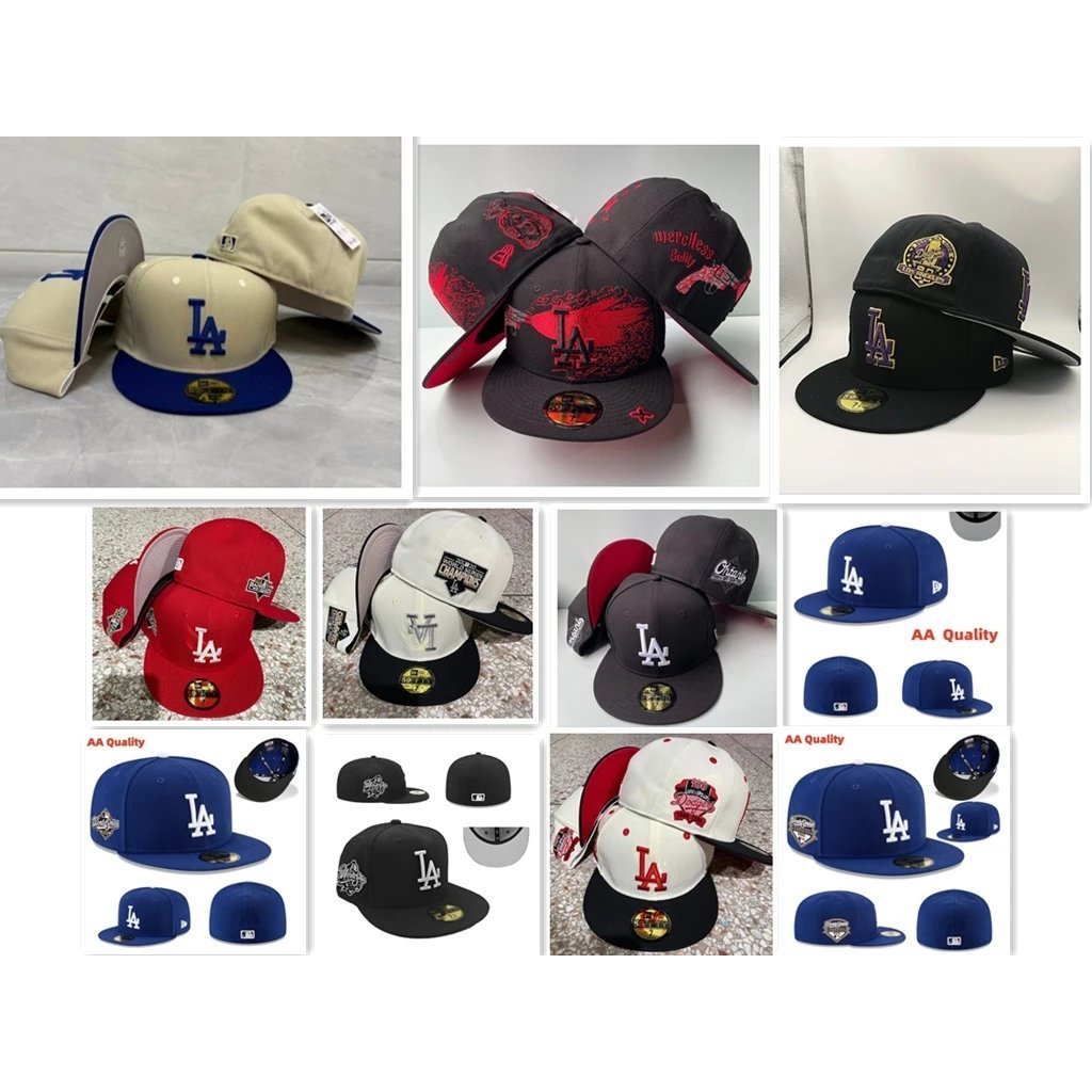Mũ Dodgers LA 59FIFTY vành phẳng, chống nắng, phù hợp du lịch