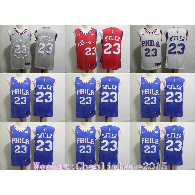 Áo jersey 76ers Butler mùa mới, phù hợp thể thao và luyện tập