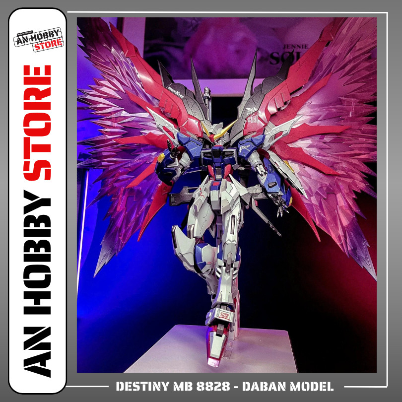 MÔ HÌNH LẮP RÁP 𝐌𝐆 𝟖𝟖𝟐𝟖 𝐃𝐞𝐬𝐭𝐢𝐧𝐲 𝐕𝐞𝐫. 𝐌𝐁 8828 (tặng base, effect, decal nước)
