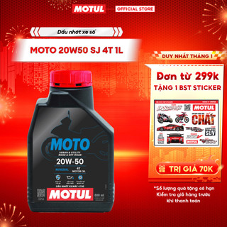  DẦU NHỚT ĐỘNG CƠ MOTUL MOTO 20W50 SJ 4T 1L 
