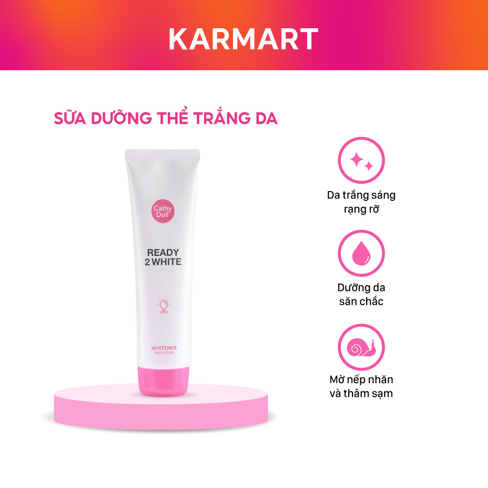 Sữa Dưỡng Thể Sáng Da Cathy Doll Ready 2 White Whitener Body Lotion 150ml | BigBuy360 - bigbuy360.vn