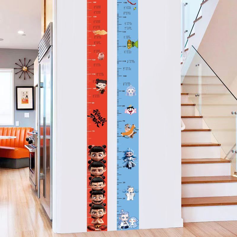 New Product#[Shop Hot Sale]Nezha Height Measurement Wall Sticker Baby Children Height Sticker0Start 