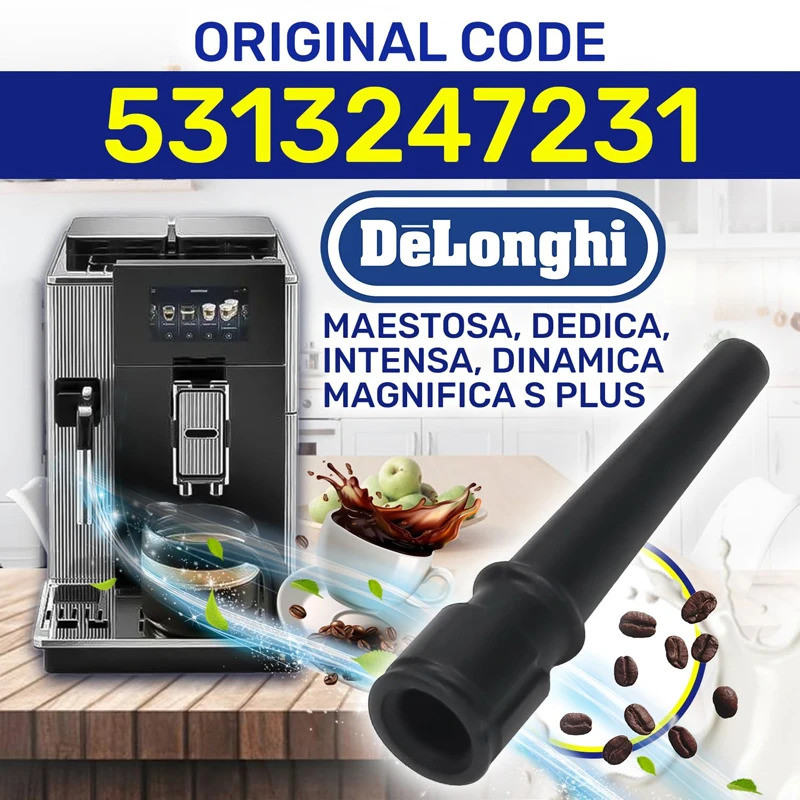 Vòi phun hơi nước Delonghi Vòi phun tạo bọt sữa bên trong cao su cho máy ép sữa Dedica EC685 EC785 /
