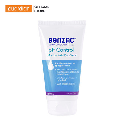 Sữa Rửa Mặt Giúp Diệt Khuẩn Và Cân Bằng Ph Benzac Ph Control Antibacterial Face Wash 150ml | Guardian Việt Nam
