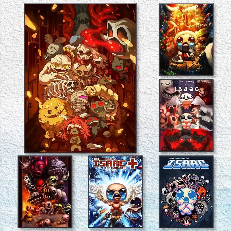 Ràng Buộc Của Isaac Quái Vật Nghệ Thuật Không Khung Chống Thấm Nước HD Canvas Nghệ Thuật Trò Chơi In