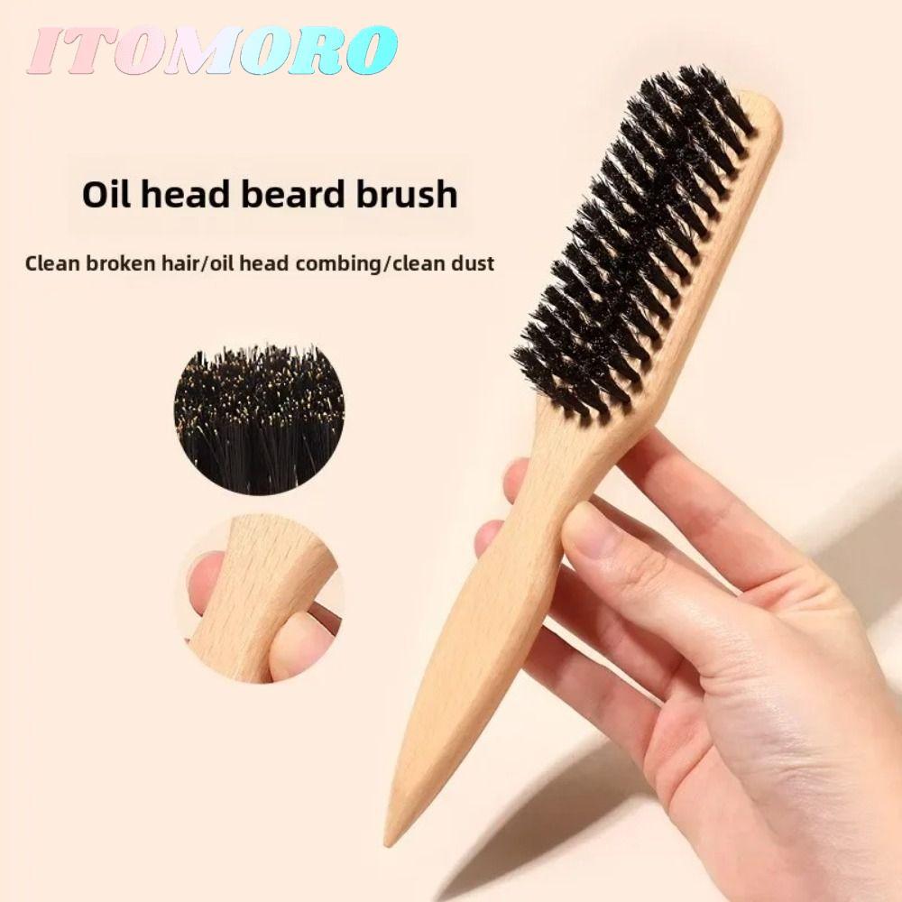 ITOMARO Slick Back Hair Brush, Backcombing Design Smooth Boar Bristle Hair Brush, Chức năng trêu chọ