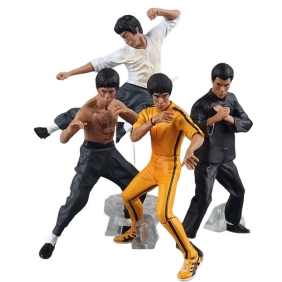 4 Kung Fu Ngôi Sao Bruce Lee Búp Bê Hàng Hóa Bruce Lee Hộp Trứng Anime Hình Mô Hình