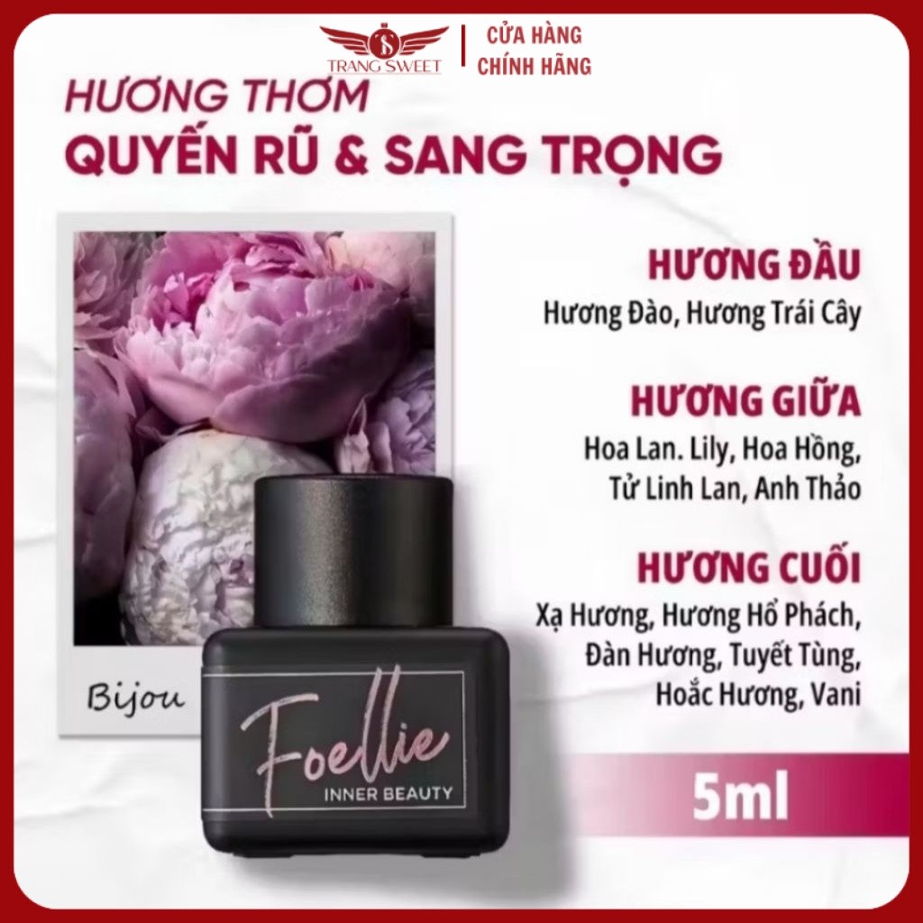 [CHÍNH HÃNG] Nước hoa vk Foellie 5ml thơm lâu cả ngày