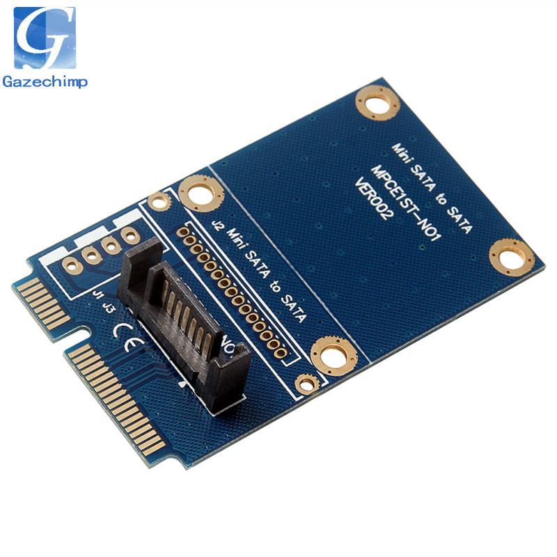 Bộ chuyển đổi mSATA sang SATA, Thẻ chuyển đổi ổ cứng SATA Mini PCIe SATA sang 7 chân