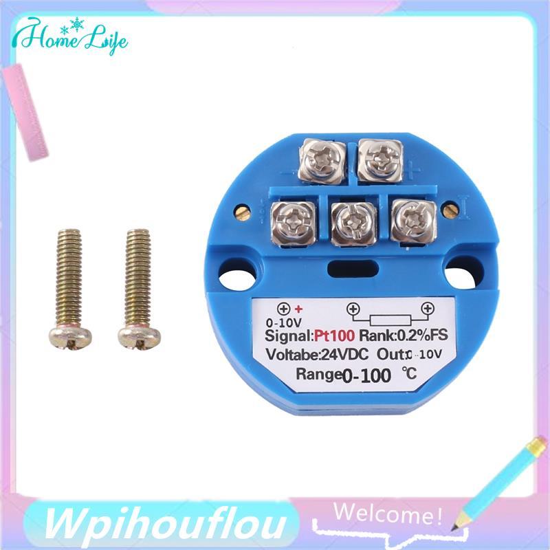 PT100 Loại sang 0-10V 0-100 độ RTD Đầu vào 0-10 một đầu ra DC24V Bộ phát nhiệt độ chịu nhiệt