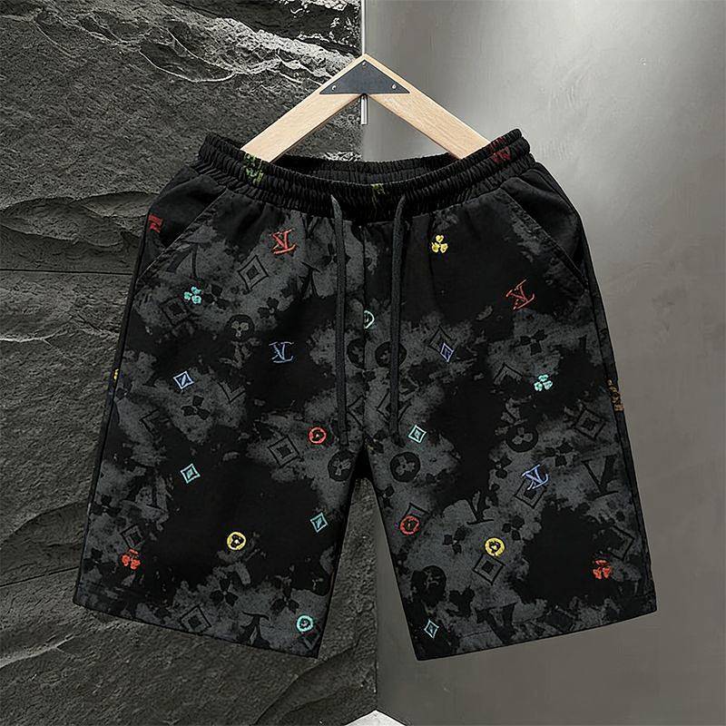 New Summer Lightweight Men's Printed Casual Shorts Trendy All-Match Cropped Pants Thời trang thể tha