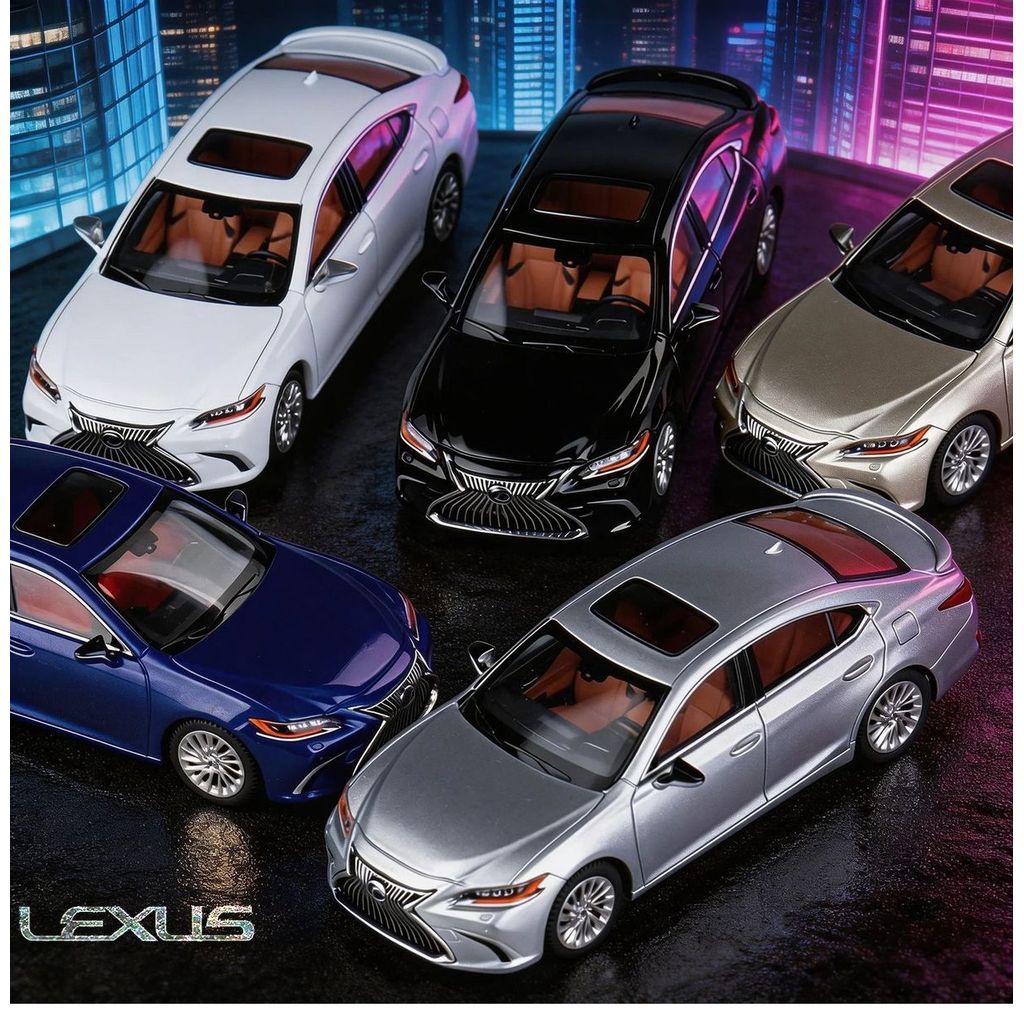 JKM 1 / 64 Lexus ES300h Hợp Kim Diecast Xe Mô Hình Đồ Chơi Quà Tặng Sinh Nhật