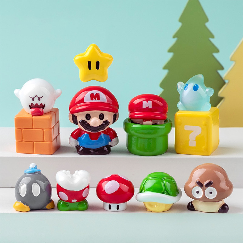 decor bàn làm việc đồ decor Hoạt Hình Dễ Thương Super Mario Mario Viên Dễ Thương diy Trang Trí Nơi L
