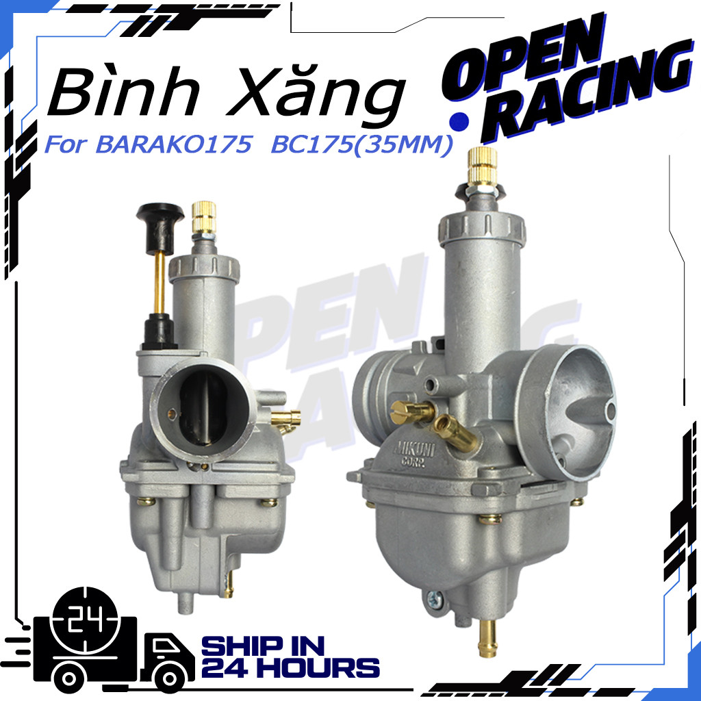 Bình Xăng MIKUNI Barako 175 BC175 Bayou 220 KLF220 Carb