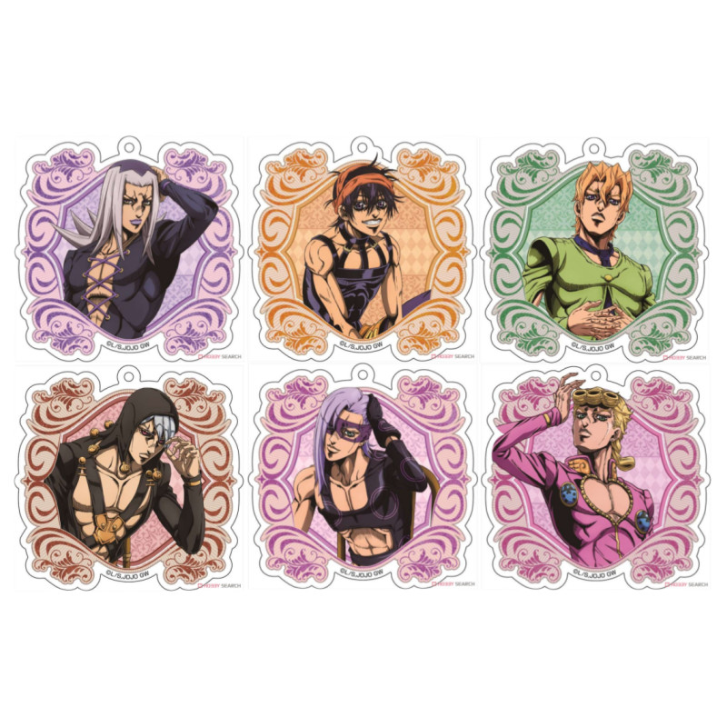 6Cm Acrylic Keychain for Steel Ball Run Leone Abbacchio Cartoons Backpack Decoration Pendant