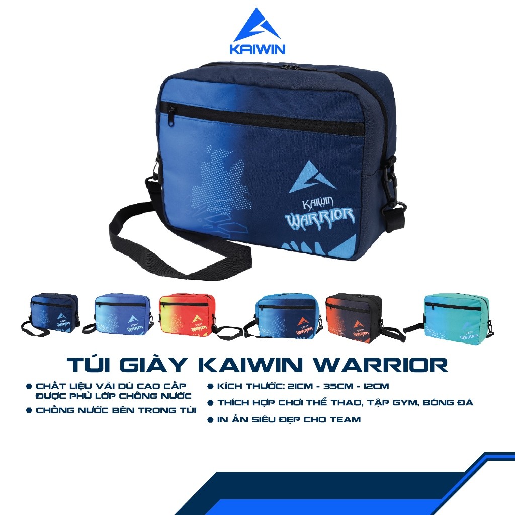 Túi Giày Kaiwin Warrior Cao cấp Chống Thấm Nước Thích Hợp Đi Tập Gym, Chơi Thể Thao, Bóng Đá