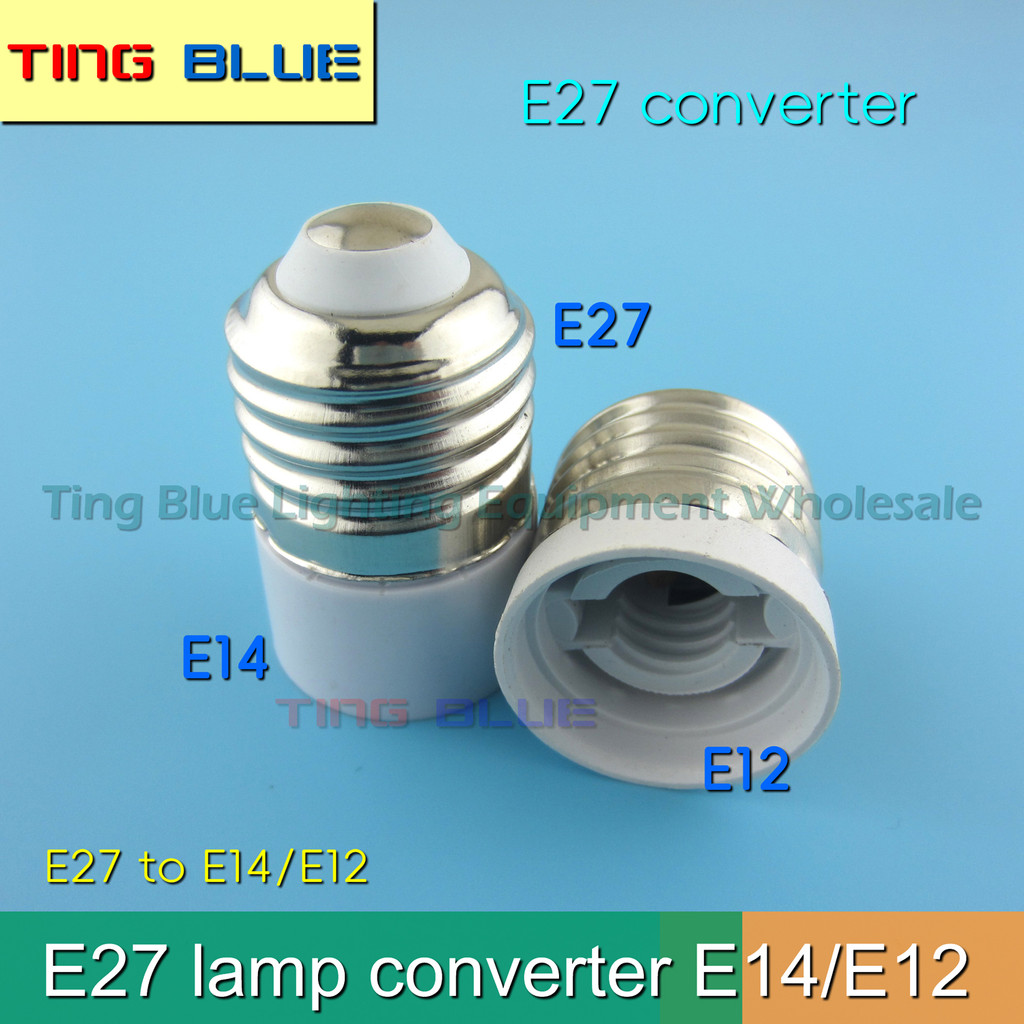 ((10-12 chiếc) E27 sang E12 / E14 Giá đỡ đèn E14 / E17 Đầu chuyển đổi bóng đèn LED E12 / E17 Giá đỡ 