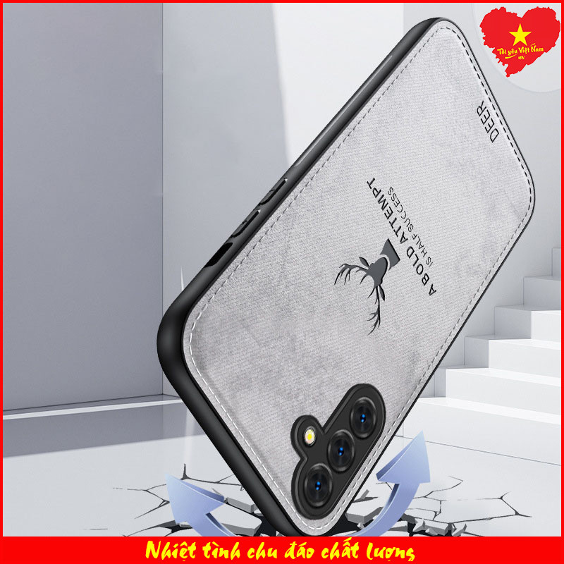 Ốp lưng vải Samsung S25, Samsung S25+, Samsung S25 Ultra, Samsung S25 Edge  Viền dẻo lưng Vải ôm khí