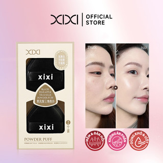  Xixi Bông Phấn Tam Giác Dứa Đen Không Thấm Phấn Siêu Mềm Đệm Mút Trang Điểm 2 Mặt Cho Kem Nền GJ68 