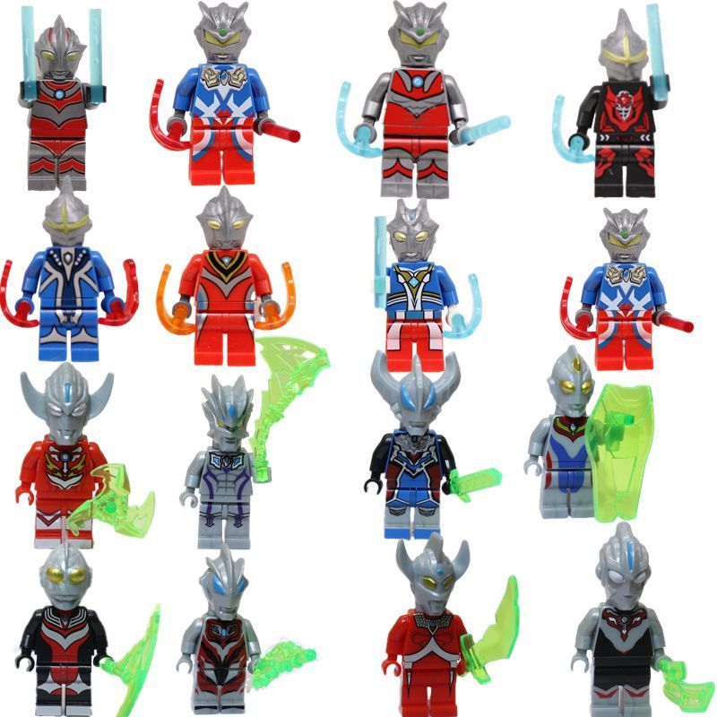 Tương thích với Lego Ultraman Đồ chơi lắp ráp Khối xây dựng Búp bê Digasello Universe Heroes Godzill