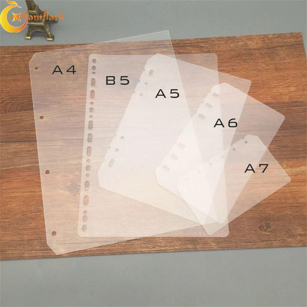 RADIANTFLASH Notebook Divider Matte Universal Board Page A5 A6 A7 B5 A4 Chương trình nghị sự trong s