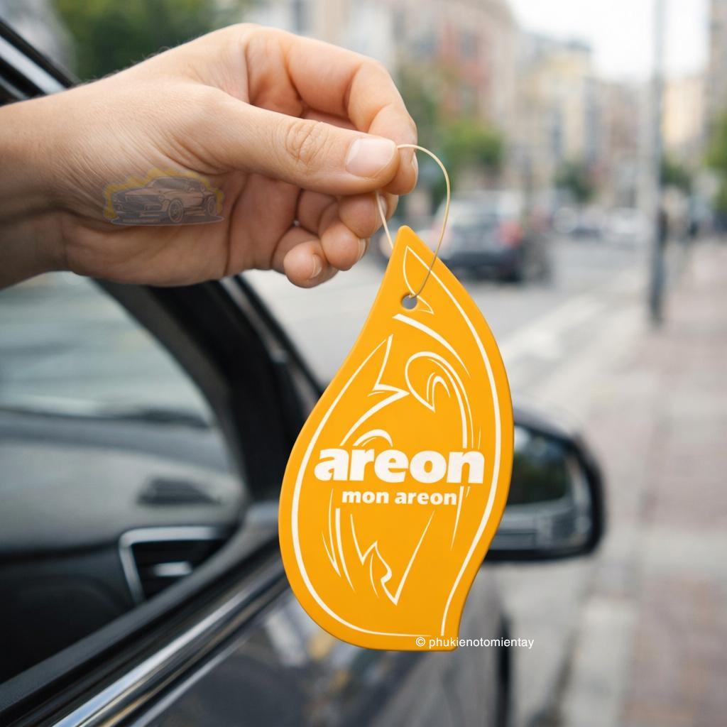 Areon Combo 10 Cái Lá Thơm Treo Xe Ô Tô Hương Dưa Lưới Khử Mùi Tốt Trang Trí Nội Thất Xe Hơi Nhập Khẩu Chính Hãng 4