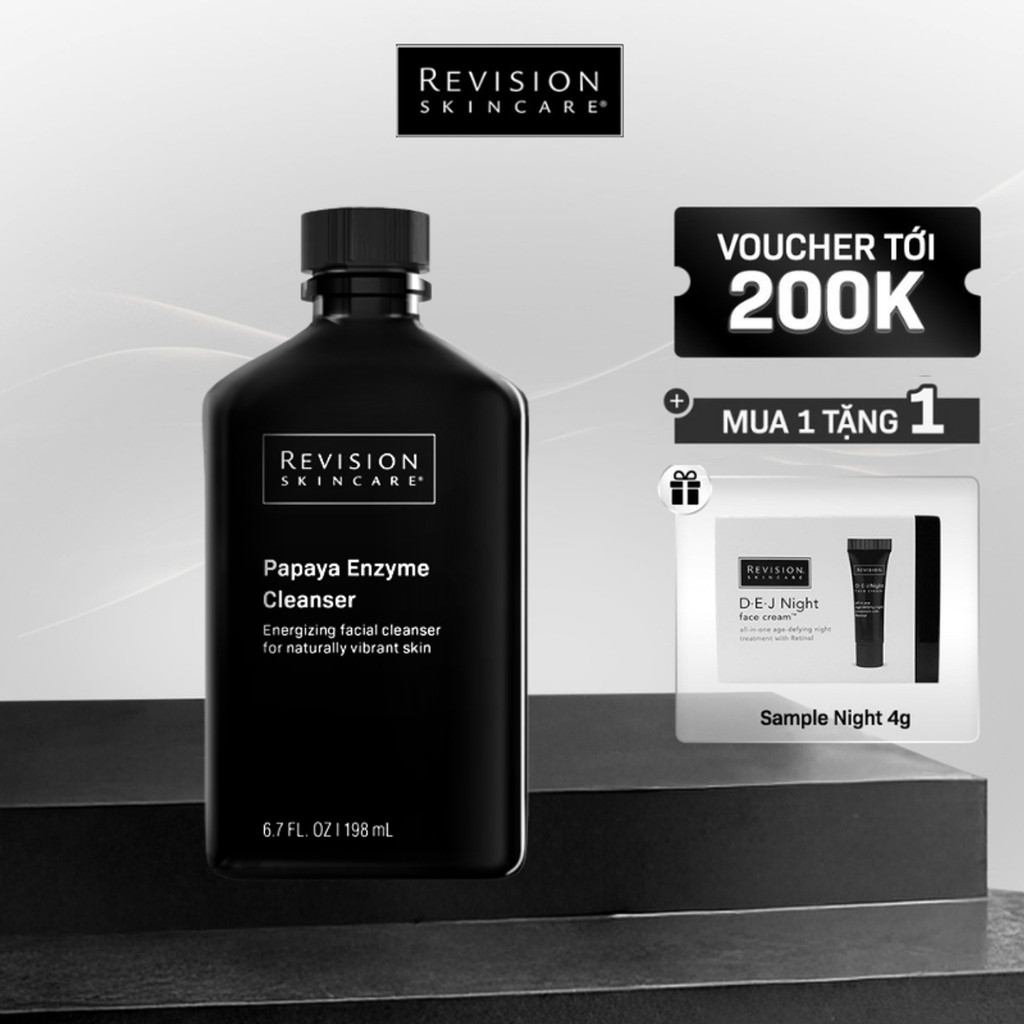 [LIVE] Sữa Rửa Mặt Sạch Sâu Với Enzyme Đu Đủ REVISION SKINCARE Papaya Enzyme Cleanser 198ml