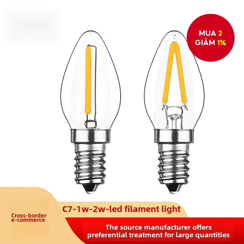 Bóng đèn LED C35 E14 220V 1W/2W Đèn sen trang trí