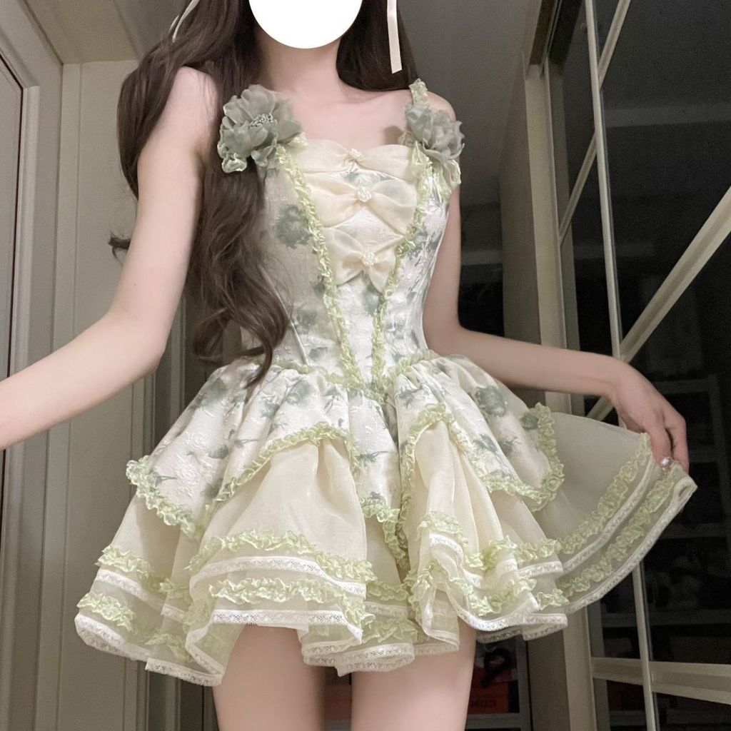 Đầm Lolita Jasmine Mưa ren ngọt ngào, style gothic công chúa