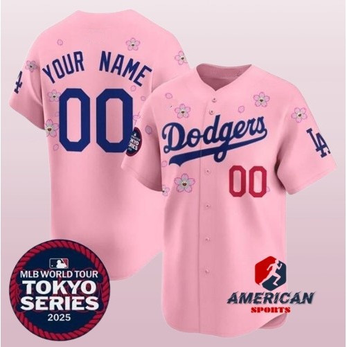 Áo bóng chày Los Angeles Dodgers cho Serie Tokyo 2025 - Màu trắng
