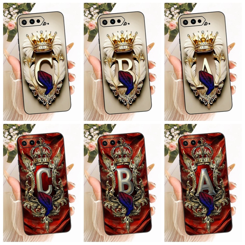 Dành Cho Asus ROG Điện Thoại 6 5 Vỏ ZS673KS I005DA I005DB AI2201 _ C Vỏ Chống Sốc Thời Trang Chữ Cái