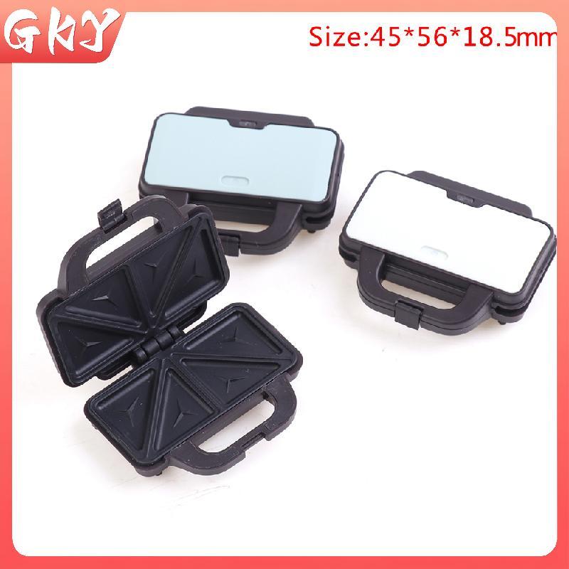 GKY 1: 12 Nhà Búp Bê Mini Pancake Maker Waffle Sandwich Maker Nhà Bếp Điện Mẫu GKY