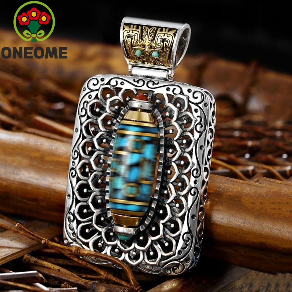 Mặt dây chuyền ONEOME Turquoises style boho nam, vòng cổ cá tính làm quà tặng